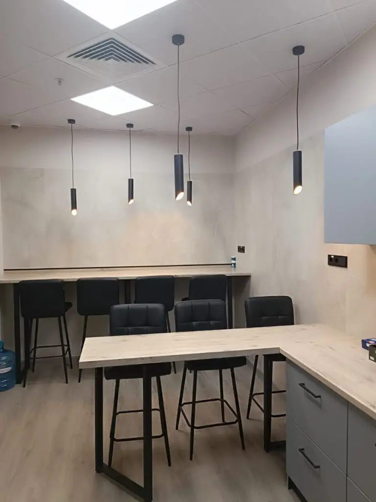 Дизайн-проект офиса 500 м² компании Нафтагаз — open space